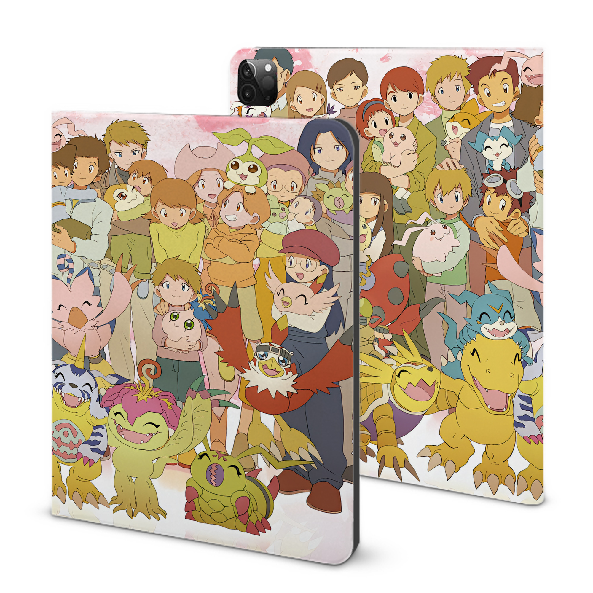 （画像用） Digimon デジタルモンスター/デジモン IPadケース ペンホルダー付き ブックスタイルデザイン